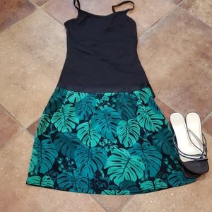 Banana Republic Floral Monstera skirt NWOT